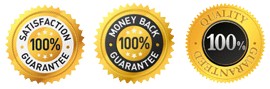 100% Satisfaction - Money Back Guarantee